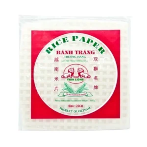 PAPEL ARROZ CUADRADO 16CM (TWIN LIONS) 500G