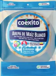 AREPA MAÍZ BLANCO (COEXITO) 5UD 12/450G