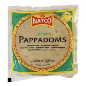 PAPPADUMS JEERA (NATCO) 40/200G